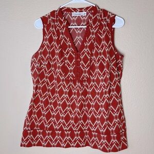 COPY - St. Johns Bay Size Large Rust/Tan Sleeveless Top